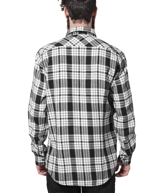 Check flanell 2 white-black1